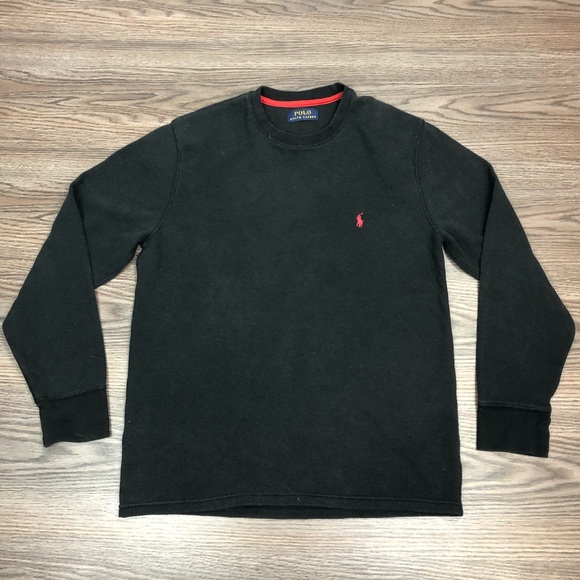 Polo by Ralph Lauren Other - Polo Ralph Lauren Black Waffle Henley T-Shirt M Polo by Ralph Lauren Other - Polo Ralph Lauren Black Waffle Henley T-Shirt M